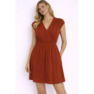 Anthropologie Maeve Noronha Wrap Dress - Size Extra Small - Belt is Missing